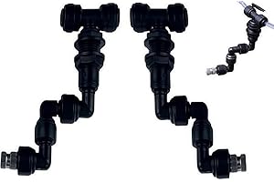 COZERI 2 Stück Terrarium beregnungsanlage,Reptilien Terrariendüse 360° Verstellbarer Düsen Reptilien Fogger Mist Sprinkler, Sprühdüse für Regenwald-Aquarium, Kühlungssystem