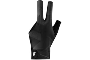 JIAHG Billiard Pool Gloves Left Hand 3 Fingers Anti Slip Single Glove Breathable Shooters Snooker Cue Sport Glove Unisex Billiards Hand Accessories
