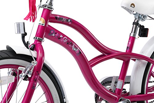 BIKESTAR® Premium Design Kinderfahrrad für coole Kids ab 6 Jahren ★ 20er Deluxe Cruiser Edition ★ Creamy Violet - 6