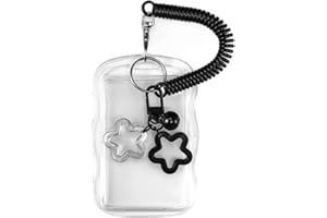 AABDTYYD Porta Photocard Kpop, Funda Transparente con Anilla para Fotocards, Accesorio para Coleccionistas y Fans de Música Coreana