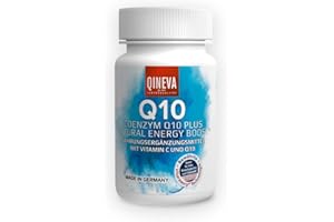 ‎QINEVA QINEVA® - liposomales Coenzym Q10 Plus - Bioaktives & Hochresorbierendes Nahrungsergänzungsmittel für den Stoffwechsel - 30 Vegane Kapseln