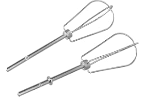 SISINKAL Confezione da 2 accessori per frullatore KitchenAid W10490648, in acciaio inox, per fruste di ricambio per mixer KitchenAid