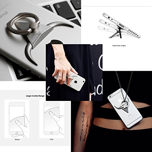Finger Grip Anello, LEMONDA universale Smartphone Anello Grip stand Supporti da auto per Iphone, Ipad, Samsung, HTC, Nokia, Tablet, Design testa di toro, Stile punk, Super cool, Anello della presa / Supporto del Basamento / Kickstand per il iPhone 7/7 Plus/6S/6S Plus, Galaxy S8/S8 Plus/S7/S7 Edge/S6, Galaxy Note 5/4, Huawei P10/P10 Plus/P9/P8, Googld Pixel, HTC, Nexus 5X / 6P, LG G5 ed altri Smartphone, Verde