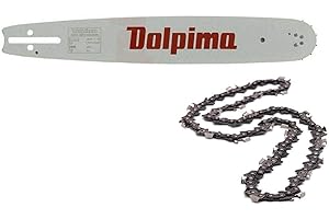 DOLPIMA Set Barra e catena per Motosega da 50cm - Passo 325" - Spessore 1,5 mm - Barra 50 cm + Catena 78 Maglie (Barra 50cm+Catena 78 M)