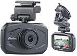 Super-HD-Dashcam inklusive Halterung mit Klebestreifen, USB-Kabel (50 cm), Kfz-Netzteil und deutscher Anleitung