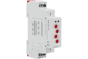 OUMEFAR GRT8-S1 AC/DC 12-240V Mini relè asimmetrico per timer ciclo 35mm Guida DIN ON/OFF Accensione ripetizione ritardo Relè temporizzatore per ritardo ciclo che fornisce eccitazione periodica