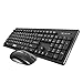 Produktbild Tastatur-Maus-Set Kabellos Wireless Keybord und Optisch Mouse Combo Drahtlose Tastaturen 2,4 GHz Funkmaus mit USB Empfänger Lange Akkulaufzeit für Laptop PC Mac