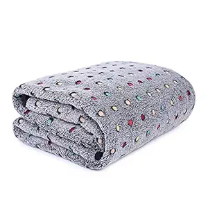 PAWZ Road Pet Dog Blanket Fleece Fabric Soft and Cute Dark Gray XL
