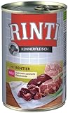 Rinti Kennerfleisch Hundefutter Rentier 400 g, 24er Pack (24...