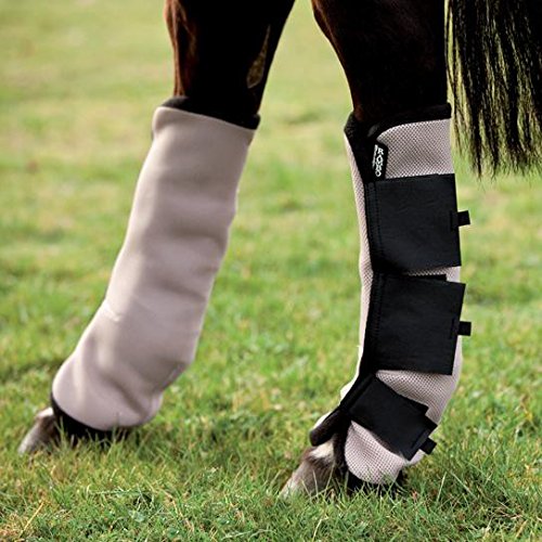 Preisvergleich Produktbild Horseware Rambo Fly Boots Vamoose Pony Oatmeal / Black
