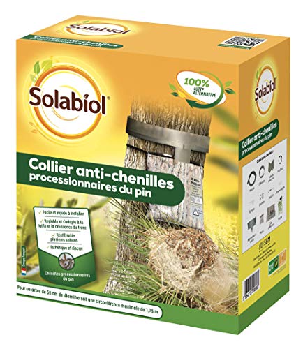 spécifications SOLABIOL SOCOPRO Piège à chenilles processionnaires du pin | Kit Complet avec Collier réglable, Diamètre 55 cm