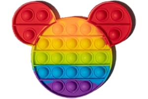 Ranzah Mouse Cartoon Fidget Toy |Push Pop Bubble Sensory Poppet Toys For Kids And Adults| Rainbow Popper Pop Up Toys For Fun|Autism Special Needs Silicone Stress Reliever Fidget Toys (Mouse)