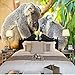 Produktbild Rureng Fototapete 3D Stereo Hd Schönen Baum Koala Tv Hintergrund Wohnzimmer Lobby Studio Tapete Benutzerdefinierte Wandbild-400X280Cm