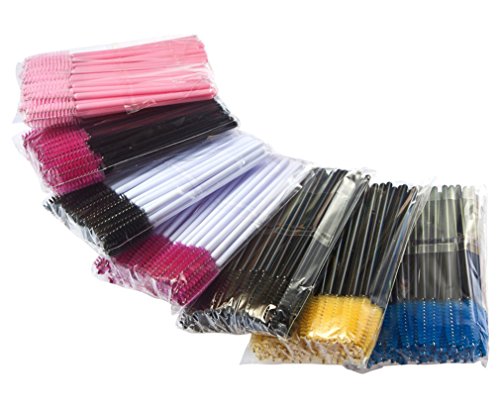 Gracelaza350 Pieces Disposable Mascara Wands Eyelash Brushes Makeup Applicators Kit, Multicolour