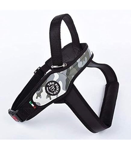 Tre Ponti Pettorina Per Cani Taglia Grande - Nera, Riflettente, Comoda E Regolabile, Anti-Odore