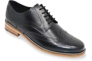 Pegasus | Men's | Wide Fit Leather Brogue Shoe |