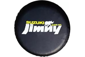 JTMLGDPA Housse Roue Secours de Voiture pour Suzuki Jimny 2018-2024,Housse de Pneu de Secours Antipoussière Imperméable Protections de Roue Décorer Accessoires,C-15in