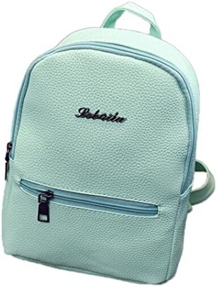 Rucksack, Quistal Girls' Ladies' Synthetic Leather Fashion Zipped Students' School Backpack Casual Daypack Travel Satchel Shoulder Bag (Green)
