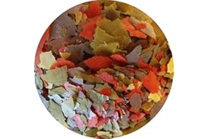 FISCHFUTTERTREFF Flockenfutter Hauptflocken Flocken 4 farbig Fischfutter Aquarium Zierfischflocke (5 l)