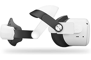 Eyglo M3 Adjustable Strap Compatible for Oculus Quest 2,Replacement for Oculus Quest 2 Elite Strap,Head Strap Reduce Head Pressure,Fits the Head Comfortably,Oculus Quest 2 VR Accessories (White)