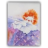 Buntes handemaltes Wandbild für das Kinderzimmer 