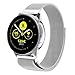 Produktbild MMLC Samsung Galaxy Watch Active Armband Milanese-Schnellverschlussband mit Schnellverschluss Band (Silver)