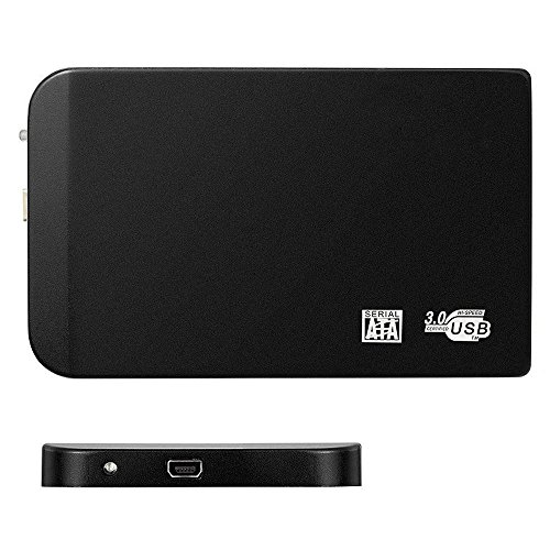 Unita ‚Festplatte – TOOGOO(R)Ausserhalb Box Gehaeuse fuer 2,5 „SATA HDD Festplatte Hard Drive USB 3.0 Kompatibel mit Windows 2000 / Windows Me / Windows 98 / XP / Vista / 7/8, Mac OS 9.1 / 10.8. -Schwarz - 2