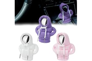 YaLiyA 3 Stück Auto deko Schalthebel Hoodie Auto accessoires Mini Hoodie für Gangschaltung Schaltknauf Überzug Universal Dekoration Passend für Manuelles oder Automatisches Dekoratives Autozubehör