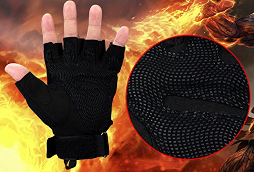 Fingerlose Handschuhe, Coofit Fitness Handschuhe Sporthandschuhe Herren Handschuhe Motorrad Handschuhe Tactical Gloves - 9