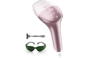 INNZA Epilatore Luce Pulsata 999,999 Flash Epilatore Laser Peli Donna indolore 10 Energia Livelli e Energia totale 24 Joule Depilatore Luce Pulsata per Viso,Corpo,Schiena,Gambe,Linea