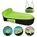 Produktbild Etmury Luft Sofa, Aufblasbares Sofa mit Kopfteil 200 * 85 * 65 cm, Outdoor Wasserdichtes Sofa für Camping Strand Schwimmbad, Air Lounger Sofa Grün