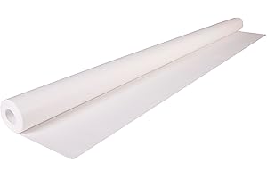 Clairefontaine 495701C - Un Rouleau De Papier Kraft Blanc - 25x1m - 60g - Une Bobine D' Emballage Cadeaux, DIY, Artisanat