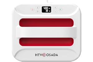 BOSADA 12"x10" Heat Press Machine,Portable Heat Press for Sublimation,Fast Heat-Up Heat Transfer Machine for T-Shirts,Hats,Bags,and Heating Transfer Projects(Raspberry)