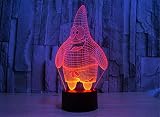 SmartEra® USB Powered 7 Farben Erstaunlich SpongeBob Freunde Patrick Star optische Täuschung 3D Glow LED Lampen Art Skulptur produziert einzigartige Lichteffekte - 6