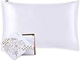 LilySilk Housewife Silk Pillowcase Pillow Cover for Hair and Skin Both Sides 1pc 19 Momme Mulberry Silk Charmeuse Standard 50x75 cm White