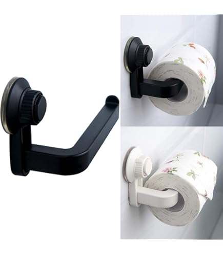 Porte-papier Toilette Mural 3 En 1 - Fixation Ventouse, Adhésif Ou Perçage - Acier Chromé, Design Ouvert