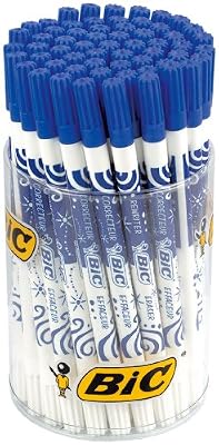 BIC Effaceurs Réécriveurs - Encre Bleue, Présentoir de 60