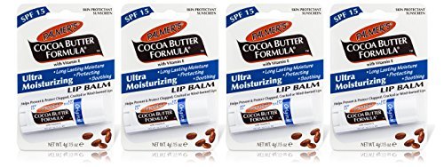 4x Palmers Cocoa Butter Formula LIP BALM SPF15 Moisturising Chapped Cracked 4g