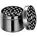 Produktbild TOPELEK Grinder Herb Grinder Crusher 4 Teiliger Pollen Cruncher Premium Gewuerzmuehle Pipe Gras Mühle Kitchen Metal Grinder Für Tabak,Spice,Kräuter,Gewürze,Herb,Kaffee Nickel-Schwarz