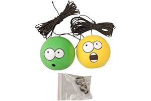 TKERINSE Garagen Tennisball Parkhilfe, 2PCS Garage Tennis Ball Parkhilfe, niedliche und lustige große Augen helfen mit Seil, Parkhilfe große Augen mit Seil und Ball stoppen süßes Autozubehör für Anfänger