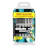 Gillette Mach3 Manual Razor Blades - Pack of 13 Blades