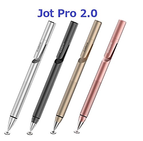 Adonit Jot Pro 2.0 Metall Stylus für Apple iPad/iPhone inkl. Dampening/Clip/Precision Disc gold - 6