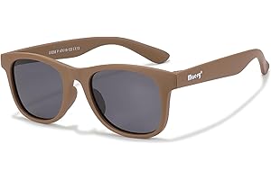 Maesy Kinder Sonnenbrille für 3-6 Jahre - UV400 Polarisierter Schutz - Flexibler und Biegsamer Rahmen - Sichere und Bequeme Kindersonnenbrille für Kleinkinder und Dreikäsehochs - Lino