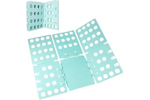 DEAUTIE Qweri Doblador de Ropa, Tabla para Doblar Ropa Adulto e Niños, Doblador de Camisetas, Tabla para Doblar la Ropa Placa Ayuda para Plegar la Ropa, para Plegar Ajustable para Ropa Camisas Ropa