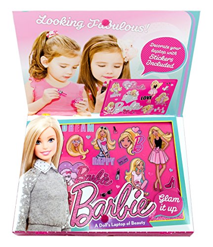 Markwins Barbie Geschenk-Set: großer Schmink-Laptop (mit viel Make-up), 1 Stück - 4