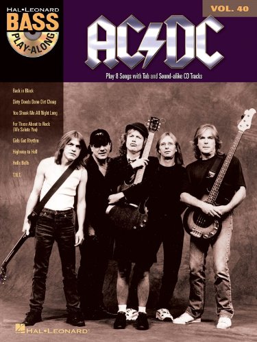 Bass Play-Along Volume 40: AC/DC. Partitions, CD pour Guitare Basse, Tablature Basse