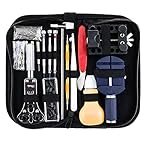 147 pcs Uhrenwerkzeug Set professionell Armbanduhr Reparatur Werkzeug Kit für öffnen Uhrenarmband/Uhr Fall, Einstellen Zurück Tisch, Batterie Wechsel Etc. Repair Watch Set mit Tragetasche