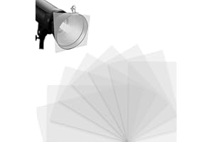 KINETOX 8 Stück Farbfolie Folie hitzebeständig Farbfolien A4 Transparente Farbkorrektur für lampen Transparent Lampenfolie 29,7 x 21cm Farbfilter Foto grafie Studio Scheinwerfer Strobe Blitz LED Bühn