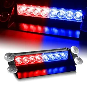 A2D Car LED Police Style LED Lights RED & BLUE For Maruti Suzuki Swift Dzire New