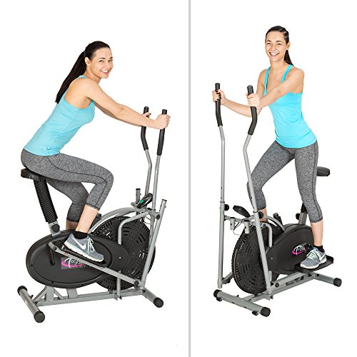 TecTake 2in1 Crosstrainer Heimtrainer Ergometer mit Computer - 2
